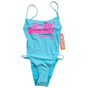 Hot Girl Summer Aqua Blue One Piece By Megan Thee Stallion